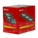 3 x Briloner LED Einbauleuchte rund Nickel matt IP23...