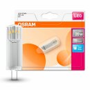 9 x Osram LED Leuchtmittel Stiftsockellampe 1,8W = 20W G4 klar 12V 200lm neutralweiß 4000K 300°