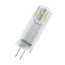 9 x Osram LED Leuchtmittel Stiftsockellampe 1,8W = 20W G4 klar 12V 200lm neutralweiß 4000K 300°