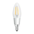 6 x Osram LED Filament Leuchtmittel Kerze 4,5W = 40W E14 klar warmweiß 2700K DIMMBAR