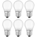 6 x Osram LED Filament Leuchtmittel Star Classic Tropfen 4W = 40W E27 matt 470lm Neutralweiß 4000K