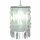 Näve Deko-Pendelleuchte Lampenschirm Chrom/Weiß Ø 23cm max. 60W E27 ohne Leuchtmittel und Pendel