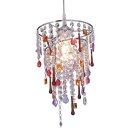Näve Deko-Pendelleuchte Lampenschirm Chrom/Bunt Ø23cm max. 60W E27 ohne Leuchtmittel und Pendel