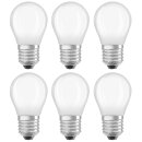 6 x Osram LED Filament Leuchtmittel Tropfen 4W = 40W E27 MATT warmweiß 2700K