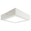 Näve LED Deckenleuchte Dimplex 17x17cm Weiß 12W 1020lm Warmweiß 3000K dimmbar