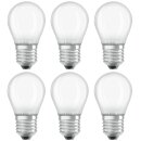 6 x Osram LED Filament Leuchtmittel Tropfenform 1,5W = 15W E27 matt 136lm warmweiß 2700K