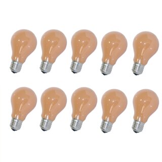 10 x Glühbirne Softone Flame Terracotta 100W E27 Glühlampe 100 Watt Glühbirnen Glühlampen