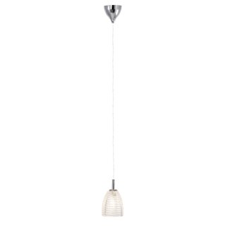 Brilliant Pendelleuchte Malt Silber/Transparent 147cm max. 33W G9 ohne Leuchtmittel