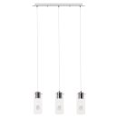 Brilliant Pendelleuchte Razgar Chrom 130cm max. 3 x 7W GU10 ohne Leuchtmittel kürzbar