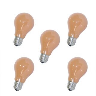 5 x Glühbirne Softone Flame Terracotta 40W E27 Glühlampe 40 Watt Glühbirnen Glühlampen