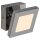 Brilliant LED Wandleuchte Spot Sense Square Chrom 6W 350lm warmweiß 3000K schwenkbar Dimmbar