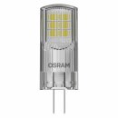 Osram LED Leuchtmittel Stiftsockellampe 2,6W = 30W G4 klar 12V 300lm warmweiß 2700K 320°