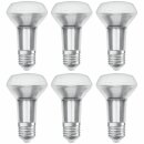 6 x Osram LED Glas Reflektor R63 Superstar 5,9W = 60W E27 927 warmweiß 2700K Ra>90 DIMMBAR