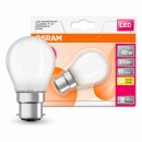 6 x Osram LED Filament Leuchtmittel Tropfen 5W = 40W B22d matt 470lm warmweiß 2700K DIMMBAR