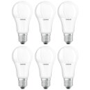 6 x Osram LED Leuchtmittel Star Classic Birne 13W = 100W E27 matt 1521lm Neutralweiß 4000K