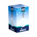 Leuci Glühbirne Tropfen 40W E14 Opal Weiss MATT...