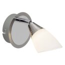 Brilliant LED Wandleuchte Deckenstrahler Opalina Chrom 4W...