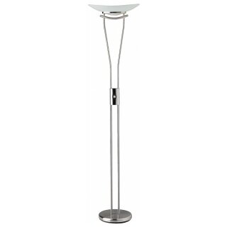 Brilliant Halogen Deckenfluter Ravenna Eisen gebürstet 230W R7s 4646lm warmweiß 2900K mit Drehdimmer