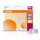 9 x Osram LED Leuchtmittel Stiftsockellampe 0,9W = 10W G4 klar warmweiß 2700K