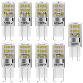 9 x Osram LED Stiftsockel Leuchtmittel Star Pin 1,9W = 20W G9 warmweiß 2700K