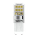 9 x Osram LED Stiftsockel Leuchtmittel Star Pin 1,9W = 20W G9 warmweiß 2700K