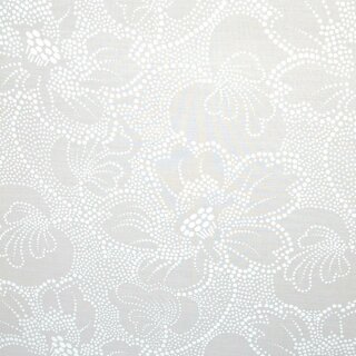 Store REF.2341 Verdunkelungs Rollo, lichtundurchlässig, für Fenster, 120 cm x 190 cm, weiß floral