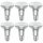 6 x Osram LED Star Glas Reflektor R80 9,1W = 100W E27 matt 670lm warmweiß 2700K flood 36°