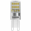 3 x Osram LED Leuchtmittel Stiftsockellampe Base Pin 20 1,9W = 20W G9 200lm warmweiß 2700K