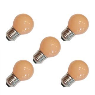 5 x Tropfen Glühbirne Softone Flame Terracotta 40W E27 Glühlampe Glühbirnen 40 Watt Glühlampen