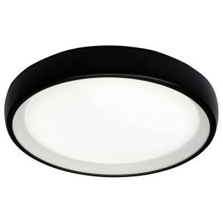 Brilliant LED Außenleuchte Wandlampe Deckenleuchte Perth schwarz weiß rund Ø31cm 17,8W 1305lm neutralweiß 4000K