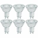 6 x Osram LED Glas Reflektor Star+ PAR16 4,4W = 50W GU10...