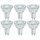6 x Osram LED Glas Reflektor Star+ PAR16 4,4W = 50W GU10 350lm warmweiß 2700K 36° 3-Stufen-Dimmbar