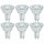 6 x Osram LED Glas Reflektor Star+ PAR16 4,4W = 50W GU10 350lm warmweiß 2700K 36° 3-Stufen-Dimmbar