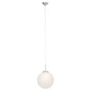 Brilliant Pendelleuchte Timo Eisen Alabaster Kugel Ø30cm max. 60W E27 ohne Leuchtmittel kürzbar