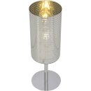 Brilliant Tischleuchte Emotion Chrom/Gold 36cm max. 26W...