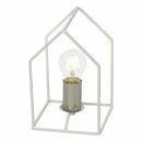 Brilliant Tischleuchte Home Weiß Silber max. 60W...