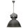 Brilliant Pendelleuchte Mallet Edelstahl gebürstet Industrie max. 60W E27 ohne Leuchtmittel kürzbar