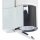 Brilliant Badleuchte Wandleuchte Morris Chrom Weiß IP44 max. 40W E14 ohne Leuchtmittel mit Steckdose
