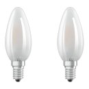 2 x Osram LED Filament Leuchtmittel Kerze 2,5W = 25W E14...