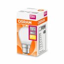 Osram LED Filament Leuchtmittel P45 Tropfen 2,5W = 25W B22d matt 250lm warmweiß 2700K