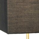 Brilliant Tischleuchte Aglae Eisen Schwarz Textilschirm max. 1 x 40W E14 ohne Leuchtmittel Touchschalter