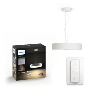 Philips LED Pendelleuchte Fair Hue White Ambiance 39W 3000lm 2200-6500K Dimmbar App Amazon Alexa mit Dimmschalter