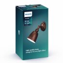 Philips Wandleuchte myLiving Braun/Kupfer max. 8W E14 ohne Leuchtmittel schwenkbar