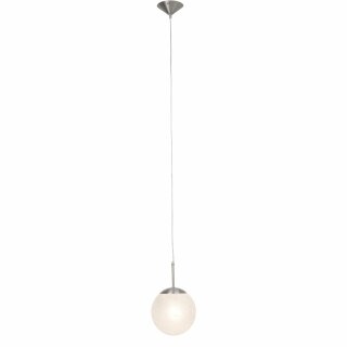 Brilliant Pendelleuchte Timo Eisen/Alabaster Ø20cm max. 60W E27 ohne Leuchtmittel kürzbar