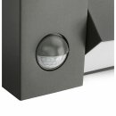 Philips Außenwandleuchte myGarden Border Anthrazit IP44 23W E27 1430lm warmweiß 2700K mit Sensor