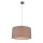 Casaya Pendelleuchte Lesja Nickel/Grau-Beige Ø40cm max. 60W E27