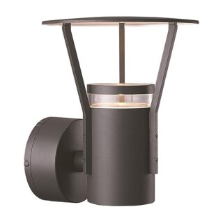Malmbergs LED Außenleuchte Wandleuchte Eklof Anthrazit IP54 10W 254lm warmweiß 3000K