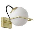 Brilliant Wandleuchte Patsy Gold matt max. 28W E14 ohne Leuchtmittel schwenkbar