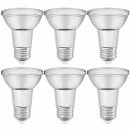 6 x Osram LED Leuchtmittel PAR20 Reflektor 5W = 50W E27 345lm warmweiß 2700K 36° DIMMBAR