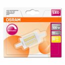 10 x Osram LED Leuchtmittel 78mm Stab 11,5W = 100W R7s klar 1521lm warmweiß 2700K 360° DIMMBAR